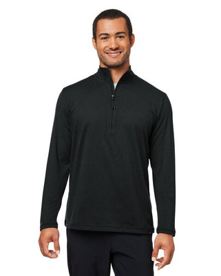 Glyder MDP1772 - Mens Marbled Jersey Fairway Quarter-Zip