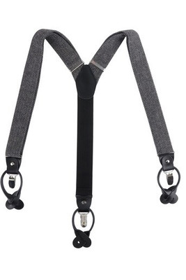 KARLOWSKY KYAG4 - Stylish urban suspenders with herringbone pattern