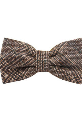 KARLOWSKY KYAK13 - Stylish urban bow tie with glencheck pattern