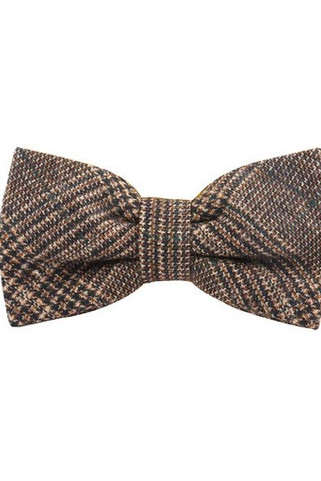 KARLOWSKY KYAK13 - Stylish urban bow tie with glencheck pattern