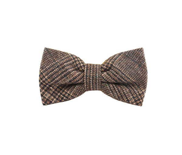 KARLOWSKY KYAK13 - Stylish urban bow tie with glencheck pattern