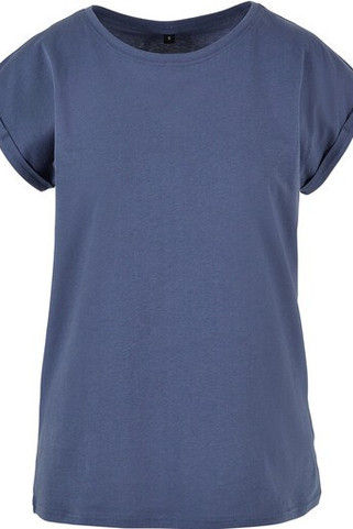 Build Your Brand BY021 - Womens Cotton Jersey T-Shirt with Folded Sleeves