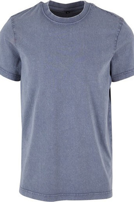 BUILD YOUR BRAND BY190 - ACID WASHED ROUND NECK TEE