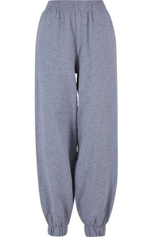 BUILD YOUR BRAND BY265 - LADIES HIGH WAIST BALLON SWEAT PANTS