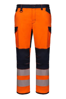 VELILLA V30310 - STRETCH TROUSERS WITH KNEE PADS AND REFLECTIVE STRIPES