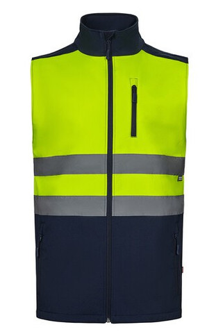 Velilla V35906 - TVÅFÄRGAD SOFTSHELLVÄST