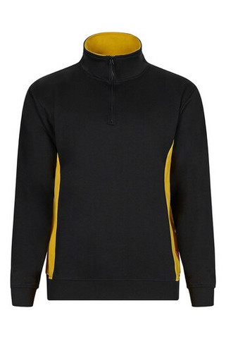 VELILLA V5704 - Two-tone zipped collar sweatshirt