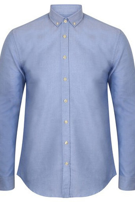 HENBURY HY512S - MODERN OXFORD LONG SLEEVED SHIRT - SLIM FIT