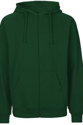 Neutral T63301 - FELPA CON CAPPUCCIO UNISEX IN COTONE TIGRATO CON ZIP