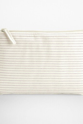 WESTFORD MILL WM253 - Pochette Accessoire en Coton Bio Rayé Élégant