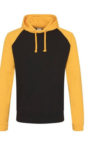 AWDIS JUST HOODS JH009 - Contrast Raglan Sleeve Baseball Hoodie