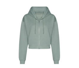 AWDIS JH065 - Women's short zipped sweatshirt