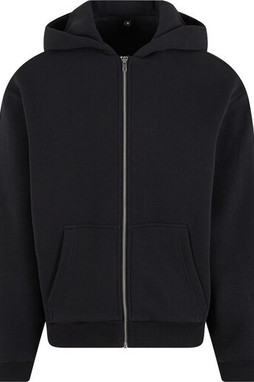 BUILD YOUR BRAND BY285 - FLUFFY ZIP HOODY