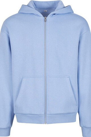 BUILD YOUR BRAND BY285 - FLUFFY ZIP HOODY