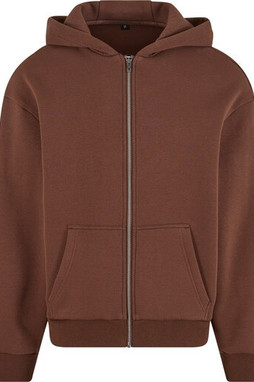 BUILD YOUR BRAND BY285 - FLUFFY ZIP HOODY