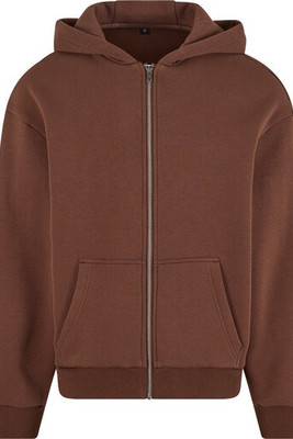 BUILD YOUR BRAND BY285 - FLUFFY ZIP HOODY