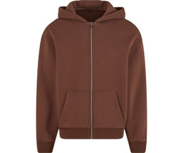 BUILD YOUR BRAND BY285 - FLUFFY ZIP HOODY
