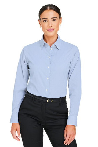 Devon & Jones DG537W - Crownlux Performance® Ladies Microstripe Shirt