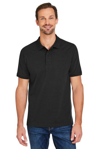 Harriton M205 - Mens Valiant Cotton Snag Protect Polo