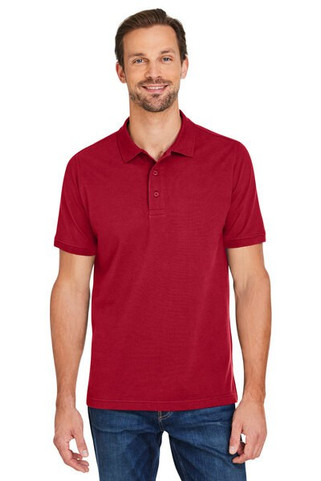 Harriton M205 - Mens Valiant Cotton Snag Protect Polo