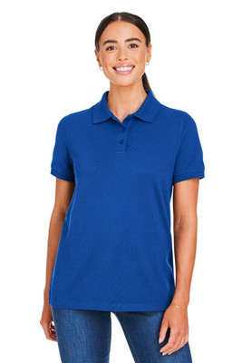 Harriton M205W - Ladies Valiant Cotton Snag Protect Polo