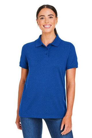 Harriton M205W - Ladies Valiant Cotton Snag Protect Polo