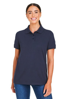 Harriton M205W - Ladies Valiant Cotton Snag Protect Polo