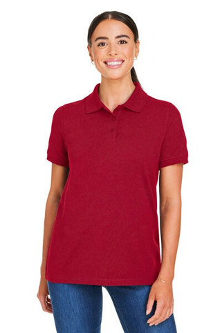 Harriton M205W - Ladies Valiant Cotton Snag Protect Polo