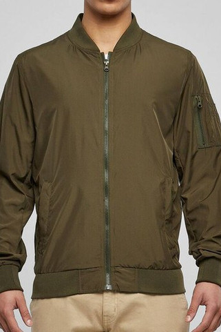 BUILD YOUR BRAND BY045 - Veste Bomber Homme Élégance et Simplicité