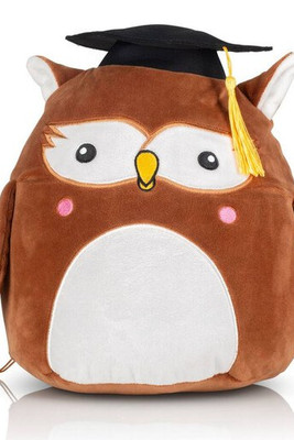 MUMBLES MM806 - Plush Wise Owl with Graduation Hat
