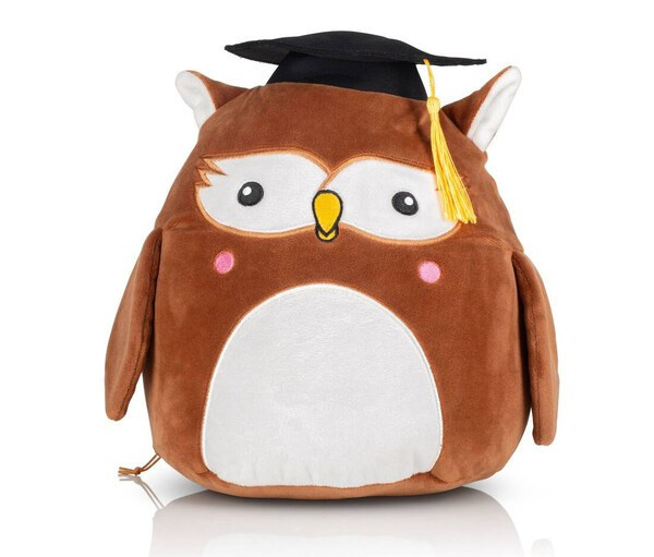 MUMBLES MM806 - Plush Wise Owl with Graduation Hat