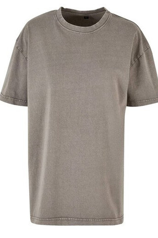 BUILD YOUR BRAND BY270 - LADIES OVERSIZED ACID WASH TEE