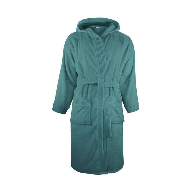 THE ONE TOWELLING OTCHBA - Luxury Combed Cotton Hooded Bathrobe