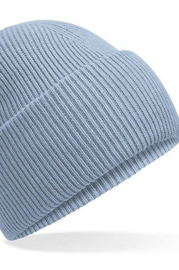 BEECHFIELD BF385R - Nachhaltige Gerippte Beanie mit Tiefem Umschlag