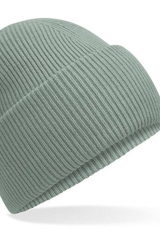BEECHFIELD BF385R - Nachhaltige Gerippte Beanie mit Tiefem Umschlag