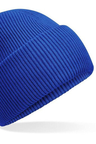 BEECHFIELD BF385R - Nachhaltige Gerippte Beanie mit Tiefem Umschlag
