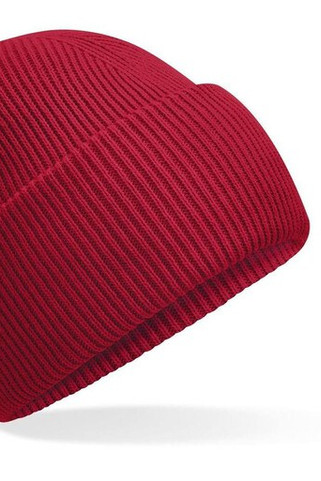 BEECHFIELD BF385R - Nachhaltige Gerippte Beanie mit Tiefem Umschlag