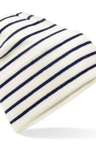 BEECHFIELD BF39R - Bonnet rayé avec rabat