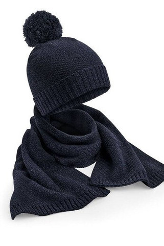 BEECHFIELD BF401 - Strikket skjerf og lue gavepakke