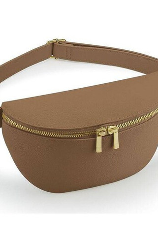 BAG BASE BG766 - Luxuriöse Saffiano Gürteltasche mit Goldakzenten