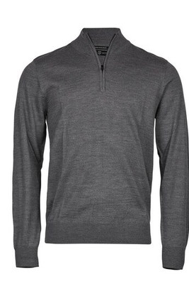 TEE JAYS TJ6010 - Men's Italian Merino Wool Blend Half Zip Sweater