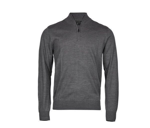 TEE JAYS TJ6010 - Men's Italian Merino Wool Blend Half Zip Sweater