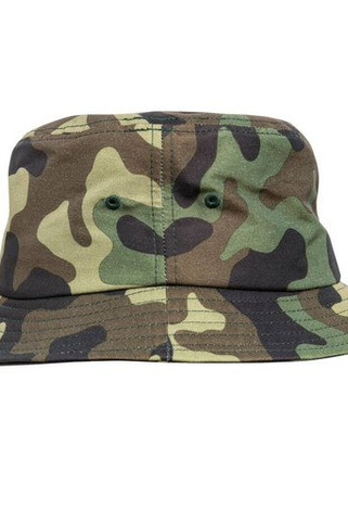 FLEXFIT 5003CB - Stylish Camo Polyester Bucket Hat with Eyelets
