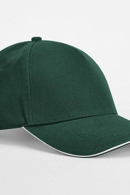 BEECHFIELD BF825C - Eco-Friendly Organic Cotton 5 Panel Cap with Contrast Peak