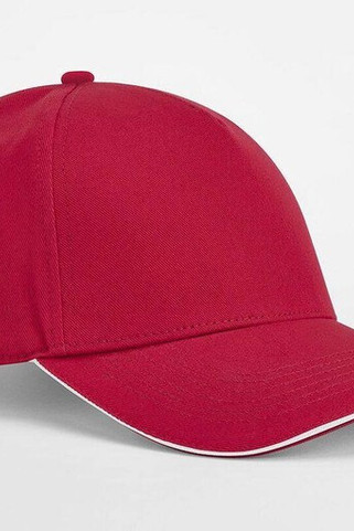 BEECHFIELD BF825C - Eco-Friendly Organic Cotton 5 Panel Cap with Contrast Peak