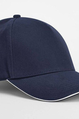 BEECHFIELD BF825C - Eco-Friendly Organic Cotton 5 Panel Cap with Contrast Peak