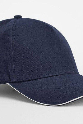 BEECHFIELD BF825C - Eco-Friendly Organic Cotton 5 Panel Cap with Contrast Peak