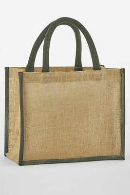WESTFORD MILL WM473 - NATURAL STARCHED JUTE MIDI TOTE