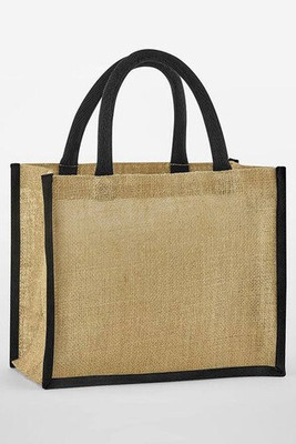 WESTFORD MILL WM473 - NATURAL STARCHED JUTE MIDI TOTE