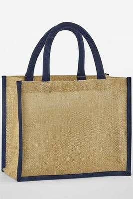 WESTFORD MILL WM473 - NATURAL STARCHED JUTE MIDI TOTE